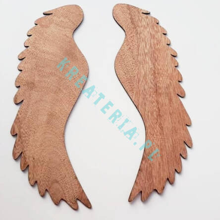 Skrzydła drewniane anielskie S (ok.15cm) 1para