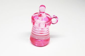 Zwieszka Butelka różowa akrylowa 3m