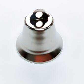 Metalowy dzwonek 4x5,5cm - kolor srebrny