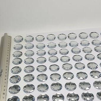 Przyklejki Kryształki dżety 10mm Srebrne-bezbarwne