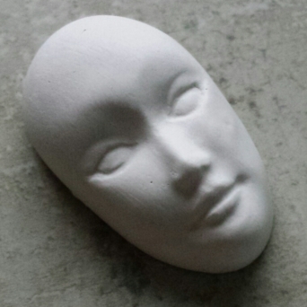 Maska główka gipsowa 4x2.5cm