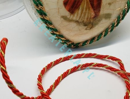 sznurek skręcany do zdobień świątecznych