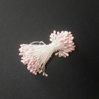 Pręciki do kwiatów perłowe Różowe blade 26177-8
